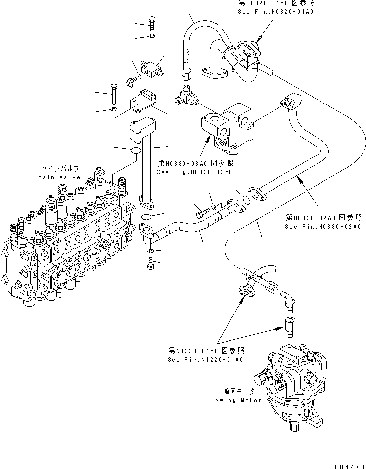 Excavators Komatsu / PC228UU-1-TN S/N 10001-UP(pc228u2r) / RETURN LINE (HOSE) (1 ACTUATOR)(#10001-10021)(150140 : H0330-01A0)