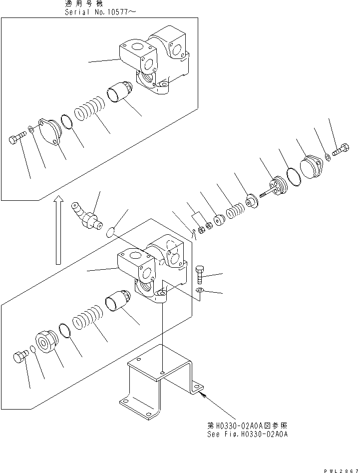 Excavators Komatsu / PC228UU-1-TN S/N 10001-UP(pc228u2r) / RETURN LINE (BLOCK)(#10022-)(150200 : H0330-03A1)