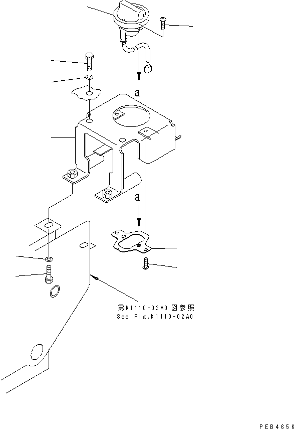 Komatsu parts book diagram for PC228UU-1-TN S/N 10001-UP: FLOOR FRAME (FUEL CONTROL)(#10001-10021)