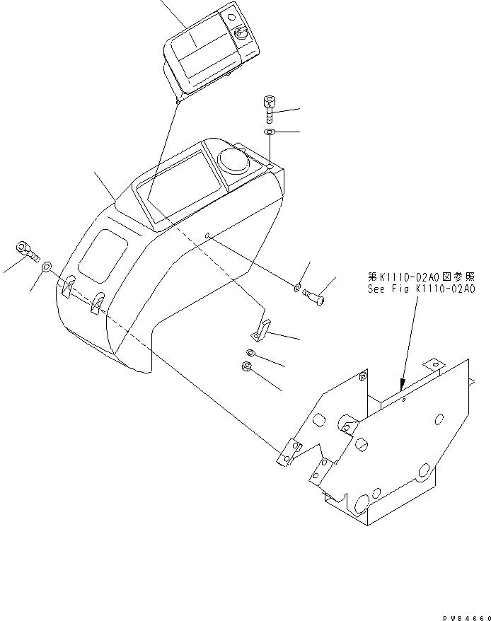 Komatsu parts book diagram for PC228UU-1-TN S/N 10001-UP: FLOOR FRAME (PANEL) (TUNNEL SPEC.)(#10001-10573)
