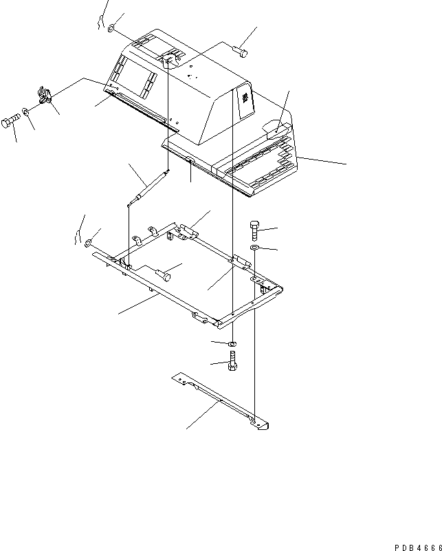 Excavators Komatsu / PC228UU-1-TN S/N 10001-UP(pc228u2r) / HOOD (HOOD) (1/2) (TUNNEL SPEC.)(#10001-10021)(240010 : M1110-01A0)