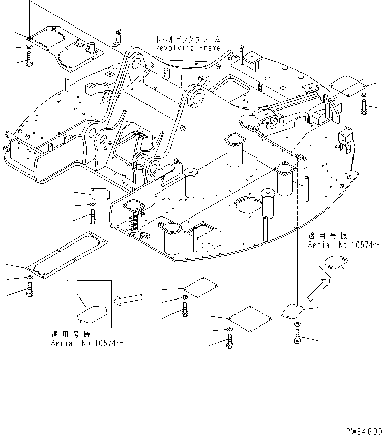 Excavators Komatsu / PC228UU-1-TN S/N 10001-UP(pc228u2r) / UNDER COVER(#10001-10576)(240310 : M1810-01A0)