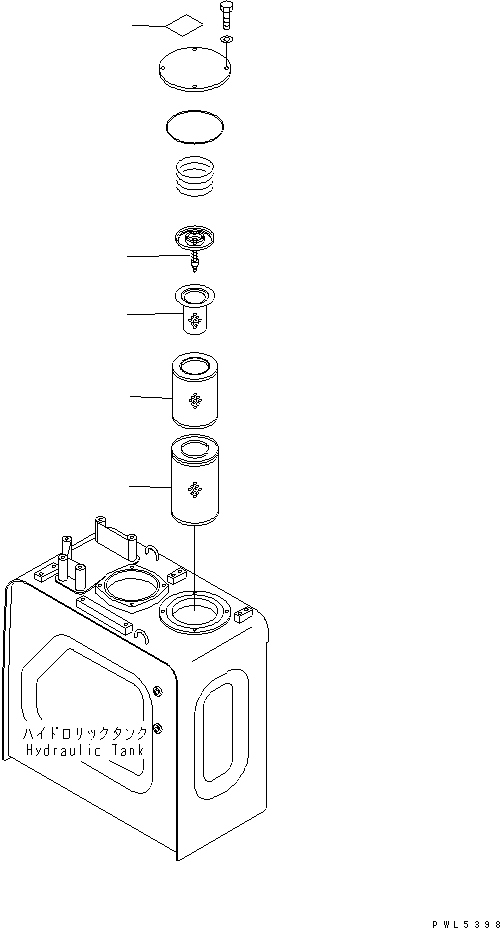 Komatsu parts book diagram for PC228UU-1-TN S/N 10001-UP: COMPACT TYPE ELEMENT (FOR HYDRAULIC TANK) (SUPPLY ONLY)