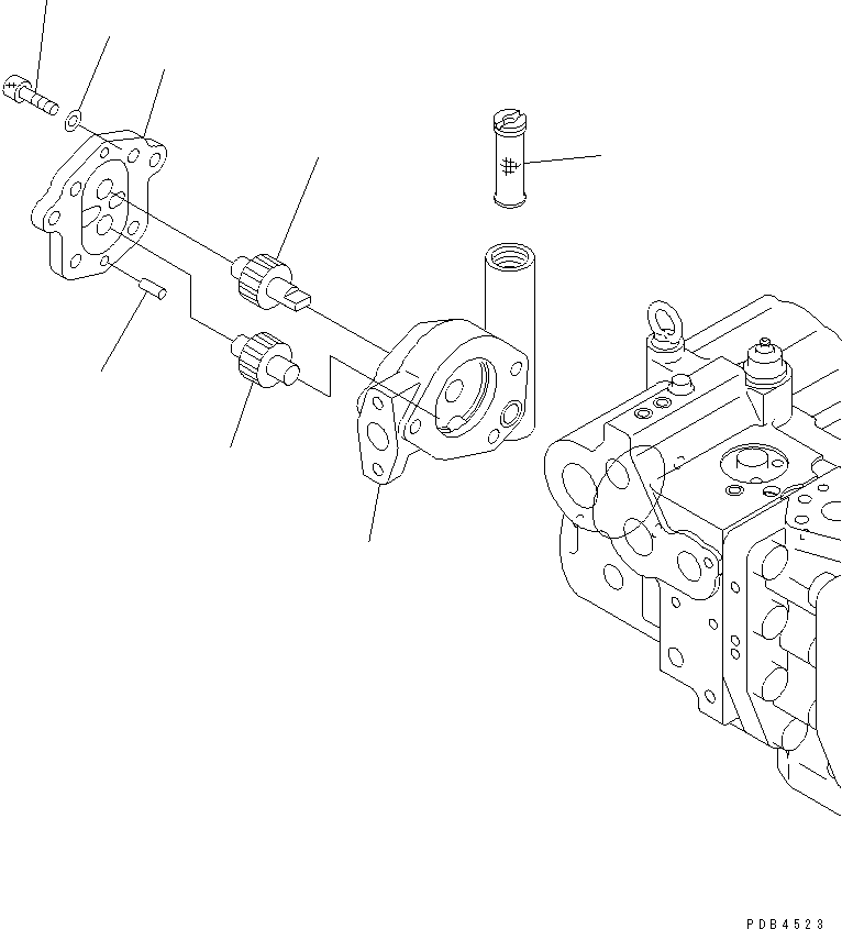Komatsu parts book diagram for PC228UU-1-TN S/N 10001-UP: MAIN PUMP (9/11)(#10001-10021)