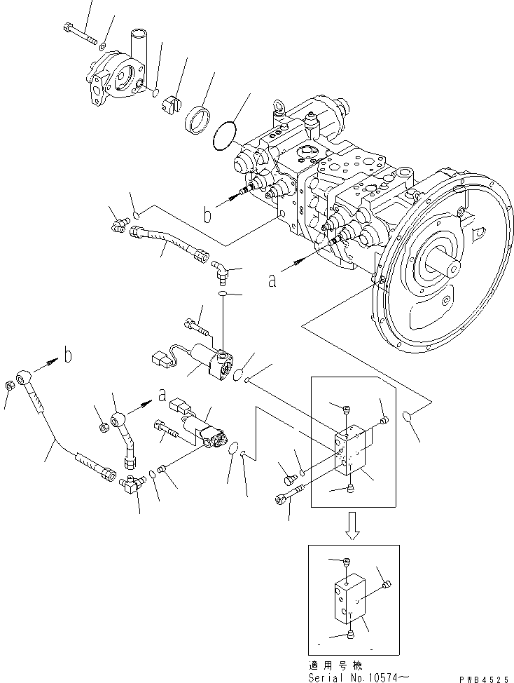 Komatsu parts book diagram for PC228UU-1-TN S/N 10001-UP: MAIN PUMP (11/11)