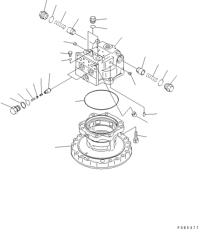 Excavators Komatsu / PC228UU-1-TN S/N 10001-UP(pc228u2r) / SWING MOTOR (1/3)(#10022-10573)(450360 : Y1640-01A0A)