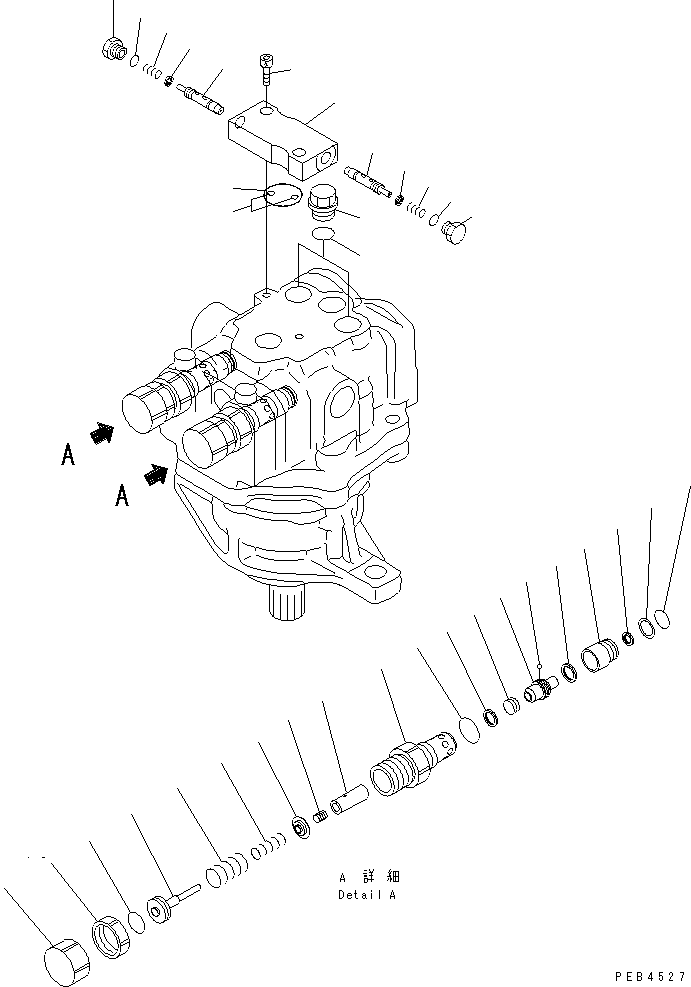 Excavators Komatsu / PC228UU-1-TN S/N 10001-UP(pc228u2r) / SWING MOTOR (3/3)(#10001-10021)(450400 : Y1640-03A0)