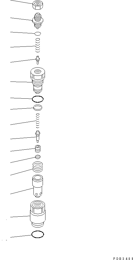 Komatsu parts book diagram for PC228UU-1-TN S/N 10001-UP: SUCTION AND SAFETY VALVE