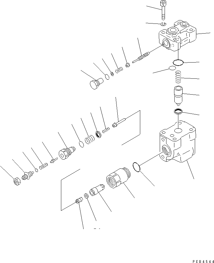 Komatsu parts book diagram for PC228UU-1-TN S/N 10001-UP: LOCK VALVE