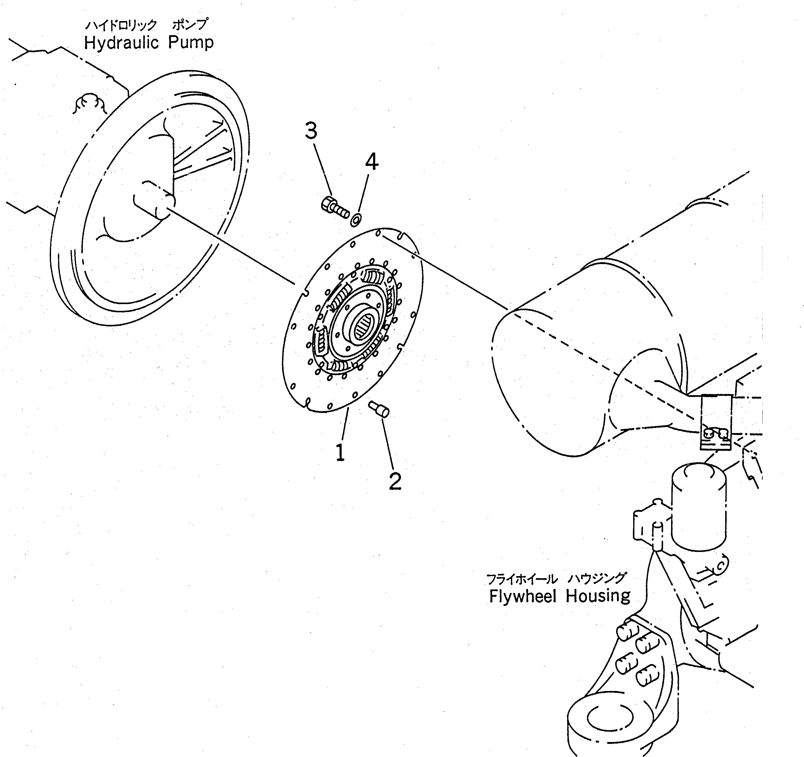 Komatsu parts book diagram for PC228US-1T S/N 11001-UP (For Formosa): DAMPER(#11001-11728)