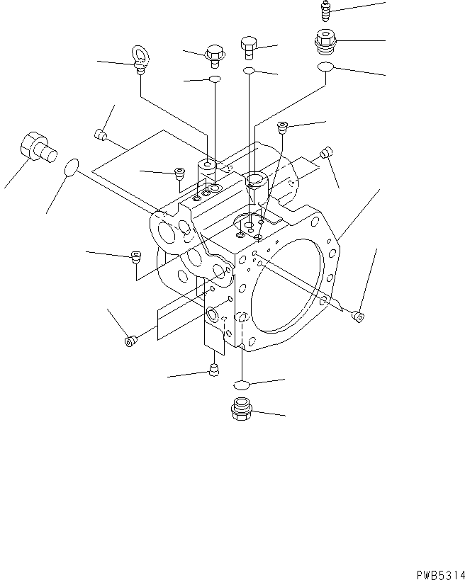 Komatsu parts book diagram for PC228US-1T S/N 11001-UP (For Formosa): MAIN PUMP (5/9)