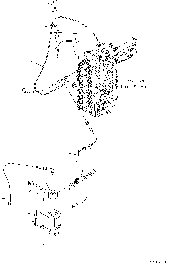 Excavators Komatsu / PC228US-3U S/N 20001-29999 (For EU)(pc228u4c) / ATTACHMENT LINE (FILTER) (2 ACTUATOR)(#20001-)(150310 : H1270-03A9)