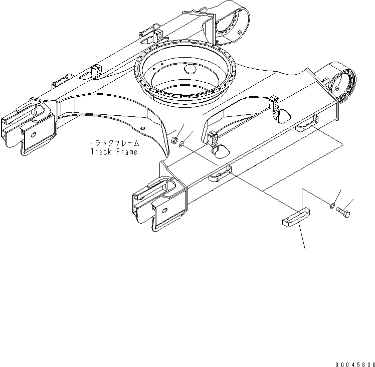 Excavators Komatsu / PC228US-3U S/N 20001-29999 (For EU)(pc228u4c) / ADDITIONAL STEP (FOR WIDE SHOE)(#20001-)(450010 : W1114-01A0)