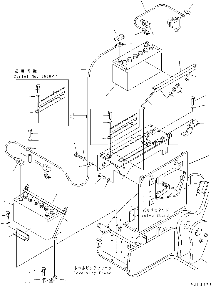 Excavators Komatsu / PC228US-2 S/N 15001-UP(pc228u4r) / BATTERY (115E41R)(#15001-15547)(120010 : E0100-01A0)