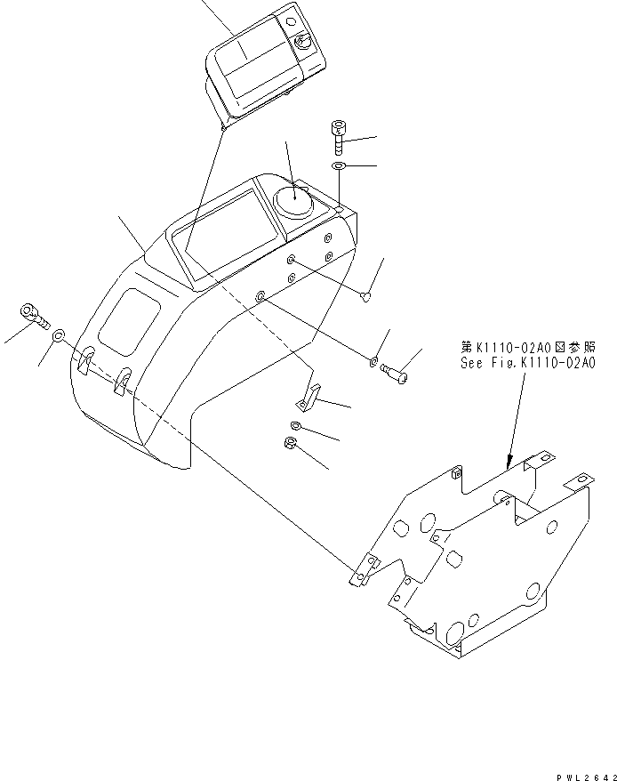 Excavators Komatsu / PC228US-2 S/N 15001-UP(pc228u4r) / FLOOR FRAME (PANEL)(210490 : K1110-10A0)