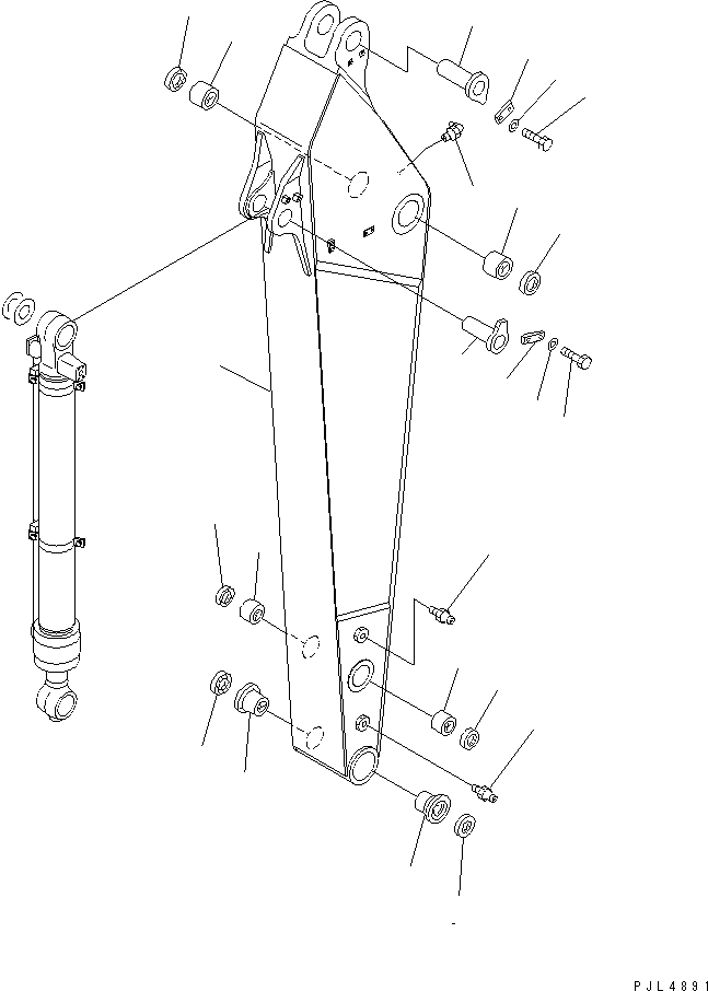 Excavators Komatsu / PC228US-2 S/N 15001-UP(pc228u4r) / ARM (2.4M)(#15548-)(360300 : T1200-01A9)