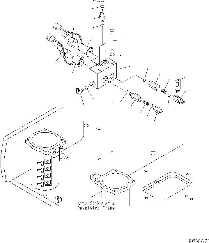 Excavators Komatsu / PC228US-1-TN S/N 11001-UP(pc228u6r) / SOLENOID VALVE (VALVE) (TRAVEL AND GRADES RELIEF)(150420 : H1831-02A0A)