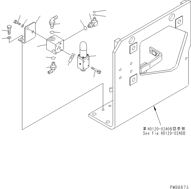 Excavators Komatsu / PC228US-1-TN S/N 11001-UP(pc228u6r) / SOLENOID VALVE (VALVE) (JUNCTION AND REDUCING VALVE)(150430 : H1831-03A0A)
