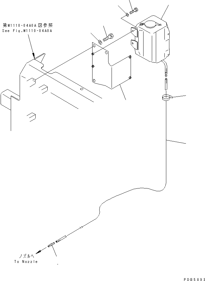 Excavators Komatsu / PC228US-1-TN S/N 11001-UP(pc228u6r) / WINDOW WASHER(210240 : K0350-01A0)