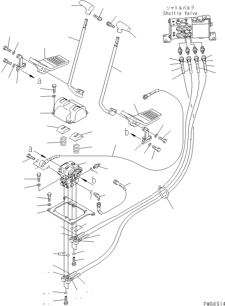 Excavators Komatsu / PC228US-1-TN S/N 11001-UP(pc228u6r) / FLOOR FRAME (TRAVEL CONTROL)(210430 : K1110-04A1A)
