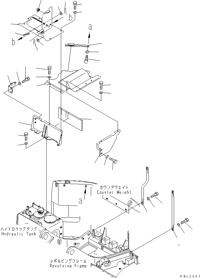 Excavators Komatsu / PC228US-1-TN S/N 11001-UP(pc228u6r) / HOOD (HOOD) (2/2) (TUNNEL SPEC.)(#11662-)(240050 : M1110-02A0C)