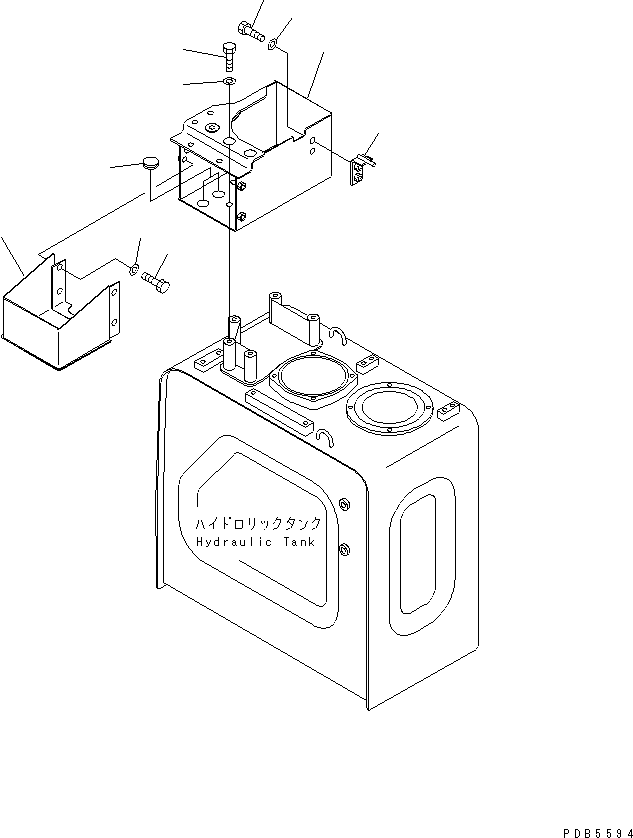 Excavators Komatsu / PC228US-1-TN S/N 11001-UP(pc228u6r) / FRONT COVER (TOOL BOX)(240170 : M1230-03A0A)