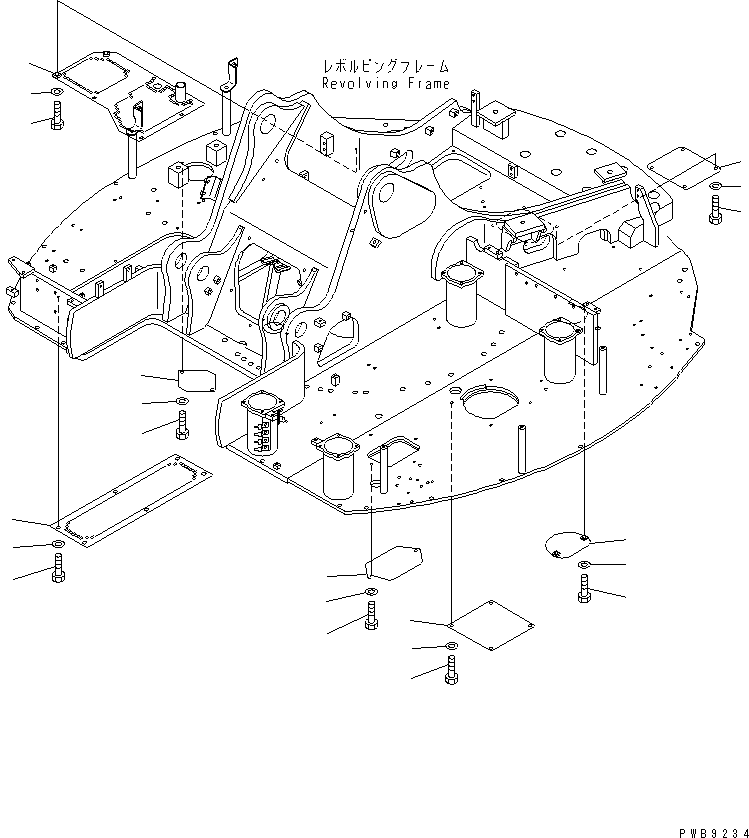 Excavators Komatsu / PC228US-1-TN S/N 11001-UP(pc228u6r) / UNDER COVER(#11001-11661)(240260 : M1810-01A0)