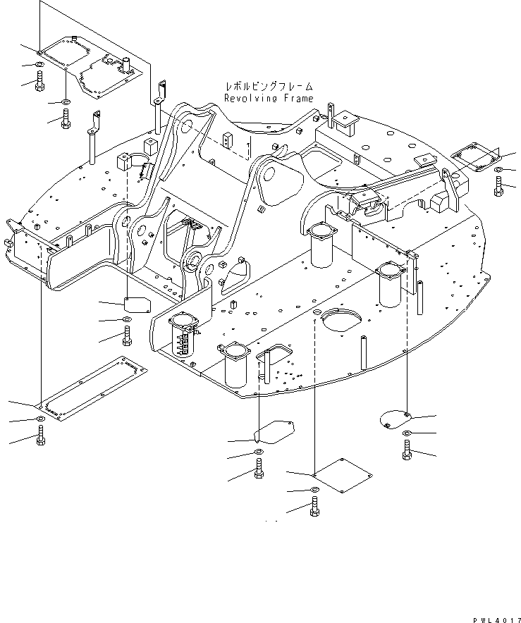 Excavators Komatsu / PC228US-1-TN S/N 11001-UP(pc228u6r) / UNDER COVER(#11663-)(240280 : M1810-01A0B)