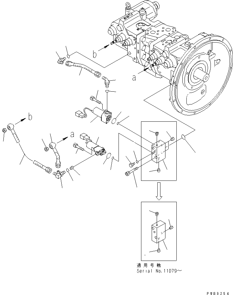 Excavators Komatsu / PC228US-1-TN S/N 11001-UP(pc228u6r) / MAIN PUMP (9/9)(480310 : Y1600-09A1)