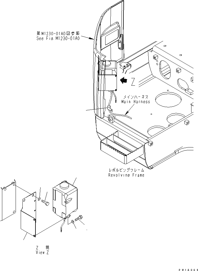 Excavators Komatsu / PC228USLC-3S S/N 20001-29999 (For U.S.A.)(pc228u7c) / WINDOW WASHER(#20001-)(210320 : K0350-01A0)
