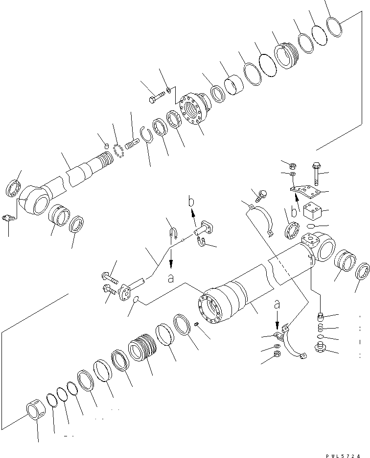 Excavators Komatsu / PC228USLC-3S S/N 20001-29999 (For U.S.A.)(pc228u7c) / ARM CYLINDER (YELLOW)(#21275-)(480200 : Y1620-11A1A)