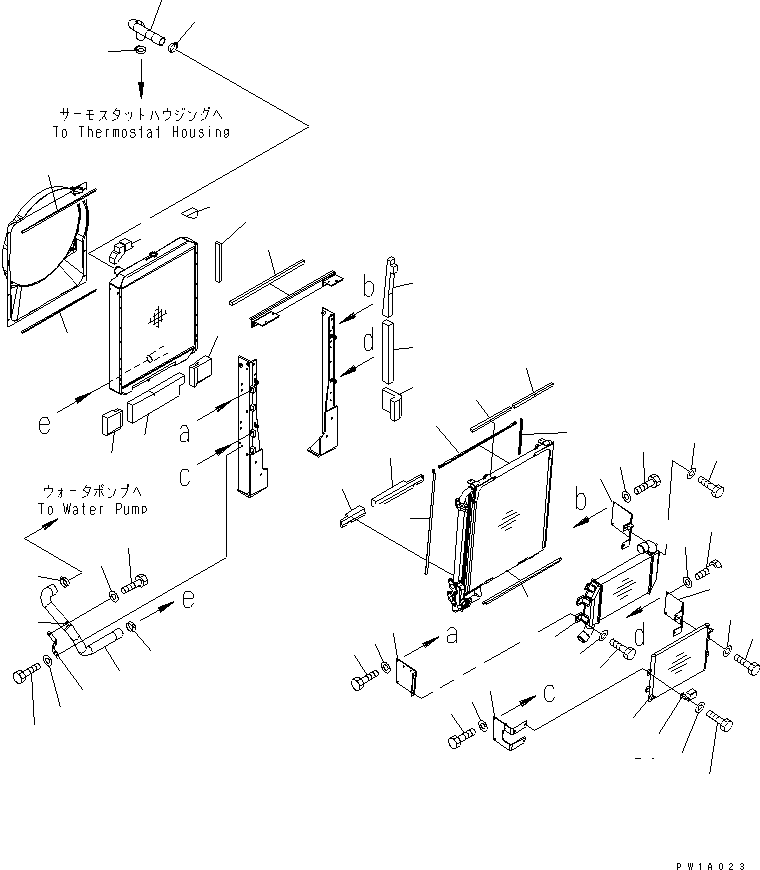 Excavators Komatsu / PC228US-3-AP S/N 20001-29999(pc228u9r) / COOLING (AFTER COOLER ? CONDENSER AND PIPING) (AUTO AIR CONDITIONER)(#20001-)(060030 : C0100-02A1)