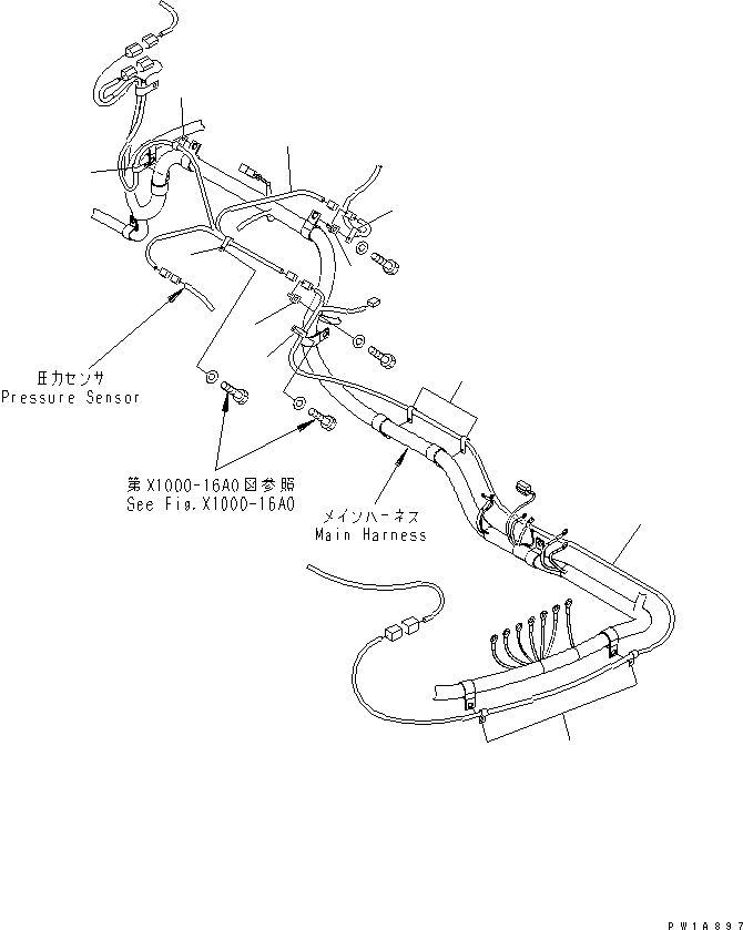 Excavators Komatsu / PC228US-3-AP S/N 20001-29999(pc228u9r) / ARM CRANE (WIRING)(#20001-)(480010 : X1000-01A0)