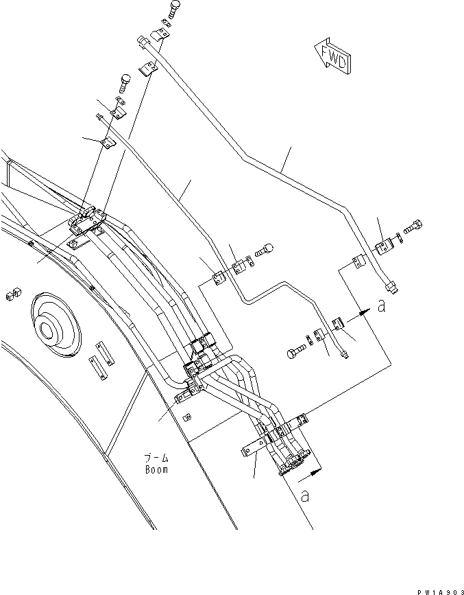 Excavators Komatsu / PC228US-3-AP S/N 20001-29999(pc228u9r) / ARM CRANE (BOOM) (ARM LOCK VALVE) (BLUE)(#20154-)(480100 : X1000-07A0)