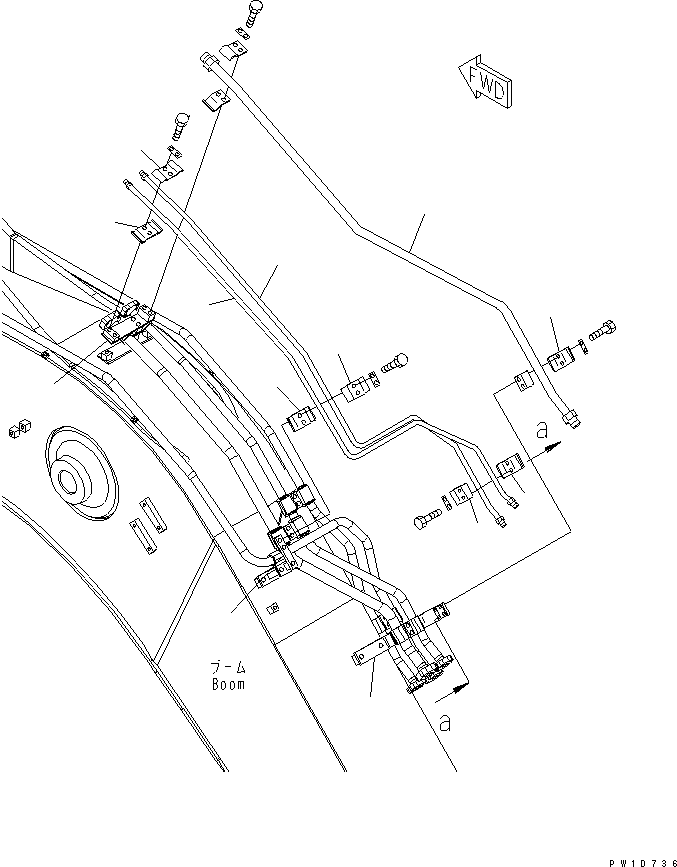 Excavators Komatsu / PC228US-3-AP S/N 20001-29999(pc228u9r) / ARM CRANE (BOOM) (ARM HEAD AND BOTTOM LOCK VALVE) (BLUE)(#20154-)(480120 : X1000-07B6)