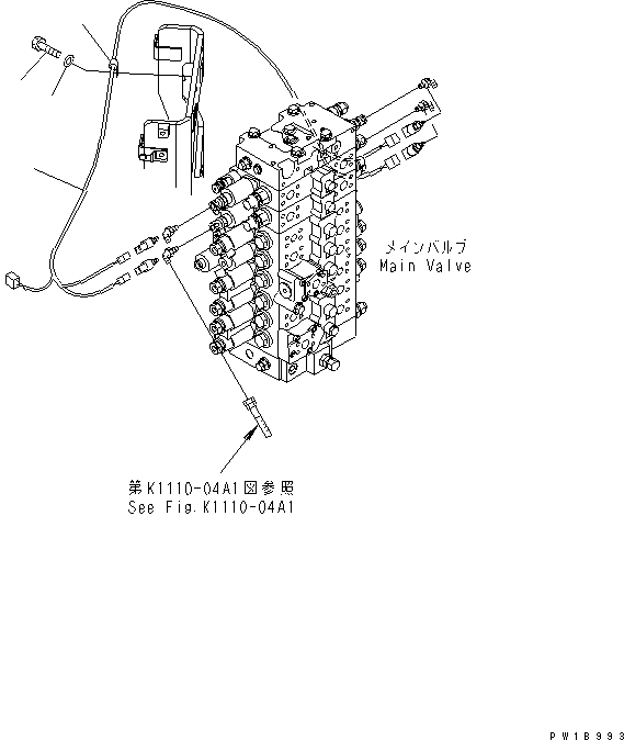 Excavators Komatsu / PC228US-3-YA S/N 20001-29999(pc228uar) / ATTACHMENT LINE (FILTER) (WITH 2-PIECE BOOM ? 2-PIECE BOOM AND ROTATION ARM)(#20001-)(150440 : H1270-03B1)