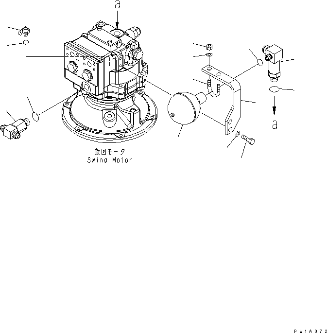 Excavators Komatsu / PC228US-3-YA S/N 20001-29999(pc228uar) / SWING MOTOR JOINT(#20001-)(270030 : N1220-01A0)
