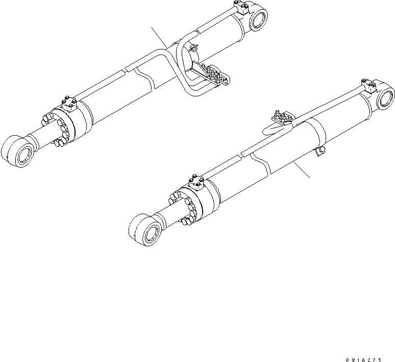 Excavators Komatsu / PC228US-3-YA S/N 20001-29999(pc228uar) / BOOM CYLINDER (YELLOW)(#20001-)(360380 : T1120-01A1)