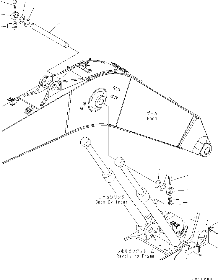 Excavators Komatsu / PC228US-3-YA S/N 20001-29999(pc228uar) / BOOM PIN (YELLOW)(#20001-)(360410 : T1125-01A0)
