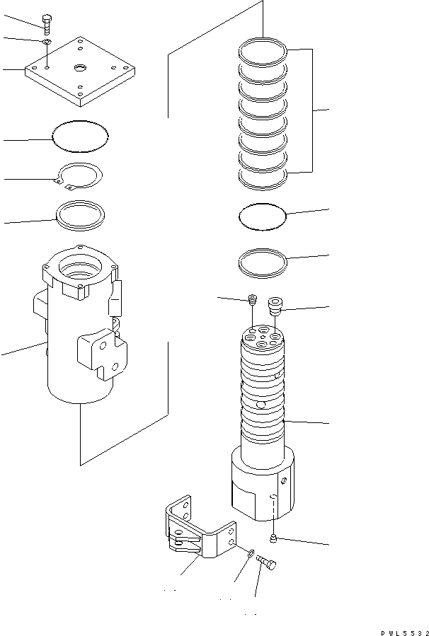 Excavators Komatsu / PC228US-3-YA S/N 20001-29999(pc228uar) / SWIVEL JOINT (BLADE SPEC.)(#20001-)(480310 : Y1627-01A1)