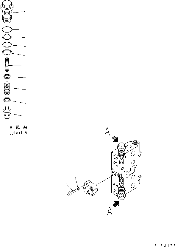 Excavators Komatsu / PC228US-3-YA S/N 20001-29999(pc228uar) / SERVICE VALVE (2/3) (WITH 2-PIECE BOOM AND ROTATION ARM)(#20001-)(481210 : Y1669-22A0)