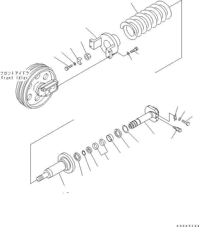 Excavators Komatsu / PC228US-3-YP S/N 20001-29999(pc228ucr) / IDLER CUSHION(#21589-)(330040 : R0110-02A0A)