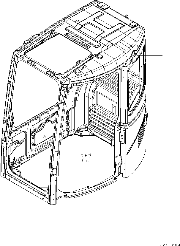 Excavators Komatsu / PC228US-3-YP S/N 20001-29999(pc228ucr) / CAUTION PLATE (FOR CAB) (JAPANESE)(#20001-)(390080 : U0520-01A3)