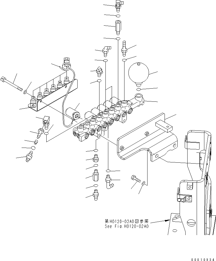 Komatsu parts book diagram for PC228USLC-3-AB S/N 20001-29999: SOLENOID VALVE (VALVE)(#20001-)