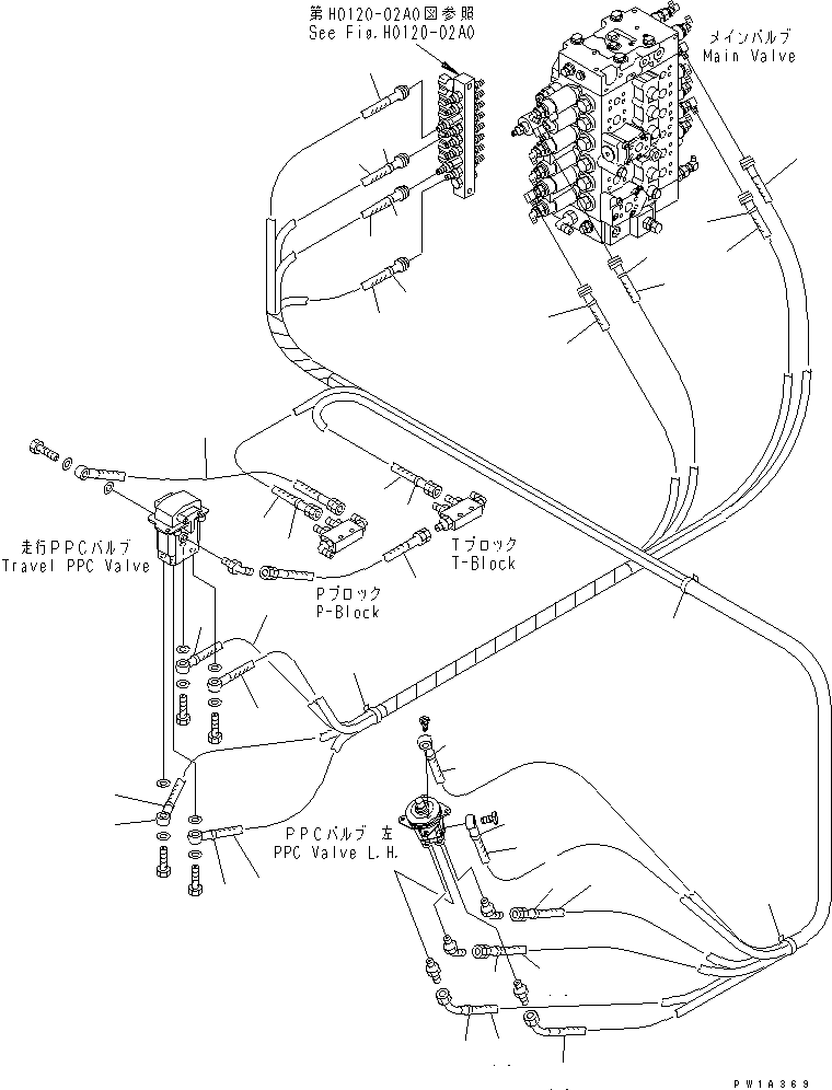 Komatsu parts book diagram for PC228USLC-3-AB S/N 20001-29999: FLOOR FRAME (PPC) (1/2)(#20001-)