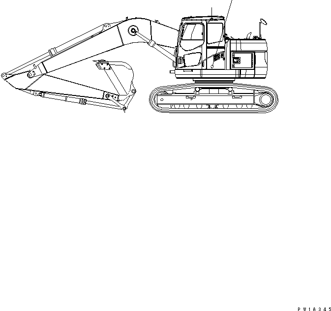 Komatsu parts book diagram for PC228USLC-3-AB S/N 20001-29999: PLATE (QUARRY MARK)(#20001-)