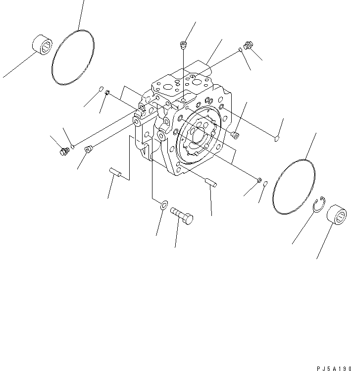 Komatsu parts book diagram for PC228USLC-3-AB S/N 20001-29999: MAIN PUMP (2/11)(#20001-)
