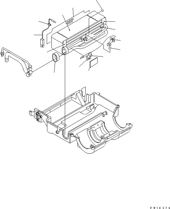 Komatsu parts book diagram for PC228USLC-3-AB S/N 20001-29999: AIR CONDITIONER UNIT (EVAPORATOR)(#20001-)
