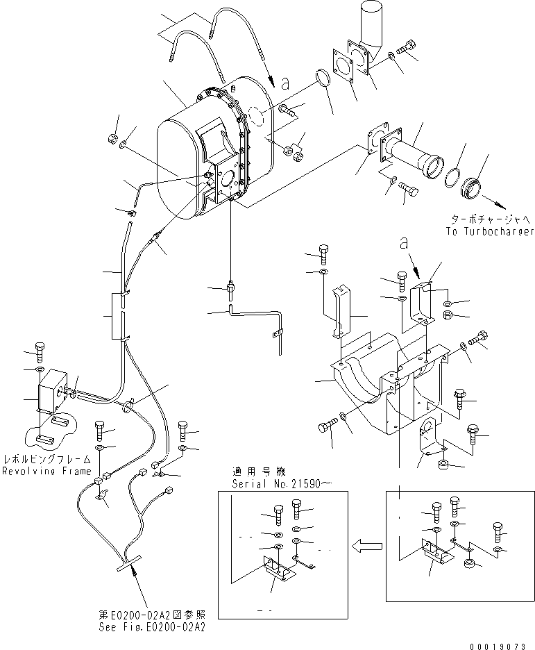 Excavators Komatsu / PC228US-3T-YT S/N 20001-29999(pc228ulr) / CERAMIC MUFFLER(#20001-)(030050 : B0300-01A0)