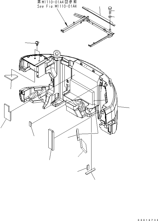 Excavators Komatsu / PC228US-3T-YT S/N 20001-29999(pc228ulr) / COUNTER WEIGHT (6335KG) (YELLOW)(#21687-)(240210 : M1510-01A4A)